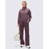 imageCRZ YOGA SoftAura Half Zip Sweatshirt for Women  Pullover Workout Casual Funnel Neck Sweat Shirts with PocketRipe Plum