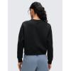 imageCRZ YOGA SoftAura Pullover Sweatshirt for Women  Crewneck Workout Casual Basic Fall Sweat ShirtsBlack
