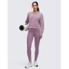 imageCRZ YOGA SoftAura Pullover Sweatshirt for Women  Crewneck Workout Casual Basic Fall Sweat ShirtsLight Lavender