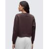 imageCRZ YOGA SoftAura Pullover Sweatshirt for Women  Crewneck Workout Casual Basic Fall Sweat ShirtsRipe Plum