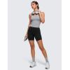 imageCRZ YOGA Softembrace Scoop Neck Tank Tops for Women  Casual Going Out Soft Double Lined Crop Basic Sleeveless ShirtsRhino Grey