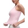 imageCRZ YOGA Softembrace Scoop Neck Tank Tops for Women  Casual Going Out Soft Double Lined Crop Basic Sleeveless ShirtsStrawberry Pink