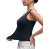 imageCRZ YOGA Softembrace Scoop Neck Tank Tops for Women  Casual Going Out Soft Double Lined Crop Basic Sleeveless ShirtsTrue Navy