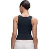 imageCRZ YOGA Softembrace Scoop Neck Tank Tops for Women  Casual Going Out Soft Double Lined Crop Basic Sleeveless ShirtsTrue Navy