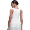 imageCRZ YOGA Softembrace Scoop Neck Tank Tops for Women  Casual Going Out Soft Double Lined Crop Basic Sleeveless ShirtsWhite