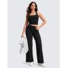 imageCRZ YOGA Softretch No Front Seam Wide Leg Pants 30quot for Women  High Waisted Yoga Lounge Buttery Soft Comfy CasualBlack