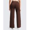 imageCRZ YOGA Softretch No Front Seam Wide Leg Pants 30quot for Women  High Waisted Yoga Lounge Buttery Soft Comfy CasualLava Brown