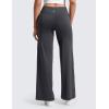 imageCRZ YOGA Softretch No Front Seam Wide Leg Pants 30quot for Women  High Waisted Yoga Lounge Buttery Soft Comfy CasualMysterious Grey