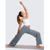 imageCRZ YOGA Softretch No Front Seam Wide Leg Pants 30quot for Women  High Waisted Yoga Lounge Buttery Soft Comfy CasualSolar Grey