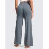 imageCRZ YOGA Softretch No Front Seam Wide Leg Pants 30quot for Women  High Waisted Yoga Lounge Buttery Soft Comfy CasualSolar Grey