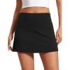 imageCRZ YOGA Butterluxe High Waisted Tennis Skirts for Women  Mini Lined A Line Golf Casual Skort with Inner PocketsBlack