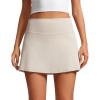 imageCRZ YOGA Butterluxe High Waisted Tennis Skirts for Women  Mini Lined A Line Golf Casual Skort with Inner PocketsMojave Tan