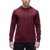 imageCRZ YOGA Cloud Jersey Pullover Hoodies for Men  Casual Workout Long Sleeve Basic Hooded Sweatshirts with PocketRed Merlot
