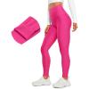 imageCRZ YOGA Fleece Lined Leggings 28  Thermal Casual Lounge Workout Yoga Womens Full Length Pants Winter WarmGranita Pink