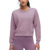 imageCRZ YOGA SoftAura Pullover Sweatshirt for Women  Crewneck Workout Casual Basic Fall Sweat ShirtsLight Lavender