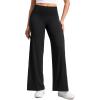 imageCRZ YOGA Softretch No Front Seam Wide Leg Pants 30quot for Women  High Waisted Yoga Lounge Buttery Soft Comfy CasualBlack
