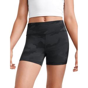 imageCRZ YOGA Girls Butterluxe High Waist Athletic Biker Shorts  Dance Yoga Casual Kids Teen SummerDark Grey Camouflage 2