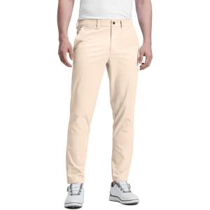 imageCRZ YOGA Mens All Day Comfy Golf Pants  28quot30quot32quot34quot36quot Quick Dry Lightweight Work Casual Trousers with PocketsRaw Linen