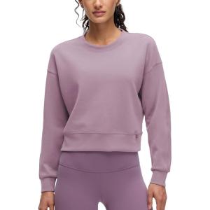 imageCRZ YOGA SoftAura Pullover Sweatshirt for Women  Crewneck Workout Casual Basic Fall Sweat ShirtsLight Lavender