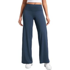 imageCRZ YOGA Softretch No Front Seam Wide Leg Pants 30quot for Women  High Waisted Yoga Lounge Buttery Soft Comfy CasualStelindigo