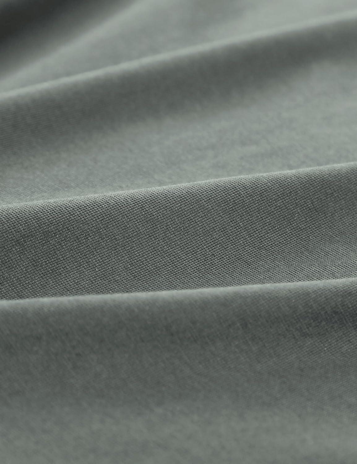 imageCRZ YOGA CottonBlend Athletic Shirts for Men  Short Sleeve Moisture Wicking Soft Workout Casual Tee Tops Basic TShirtGrey Sage