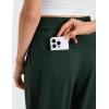 imageCRZ YOGA 4Way Stretch Wide Leg Work Pants for Women 29quot  Bussiness Casual Trousers with PocketsLegend Green