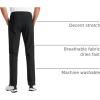 imageCRZ YOGA All Day Comfy 5Pocket Golf Pants for Men  28quot30quot32quot34quot Quick Dry Lightweight Casual Work Stretch TrousersBlack