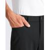 imageCRZ YOGA All Day Comfy 5Pocket Golf Pants for Men  28quot30quot32quot34quot Quick Dry Lightweight Casual Work Stretch TrousersBlack