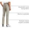 imageCRZ YOGA All Day Comfy 5Pocket Golf Pants for Men  28quot30quot32quot34quot Quick Dry Lightweight Casual Work Stretch TrousersKhali Barley