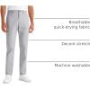 imageCRZ YOGA All Day Comfy 5Pocket Golf Pants for Men  28quot30quot32quot34quot Quick Dry Lightweight Casual Work Stretch TrousersPlatinum Grey