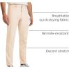 imageCRZ YOGA All Day Comfy 5Pocket Golf Pants for Men  28quot30quot32quot34quot Quick Dry Lightweight Casual Work Stretch TrousersRaw Linen