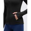 imageCRZ YOGA Butterluxe Hip Length Jackets for Women  Full Zip Athletic Track Tops with Thumb Holes PocketsBlack