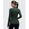 imageCRZ YOGA Butterluxe Hip Length Jackets for Women  Full Zip Athletic Track Tops with Thumb Holes PocketsLegend Green