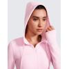 imageCRZ YOGA Butterluxe Hooded Athletic Jackets for Women  Full Zip Track Casual Tops with Thumb Holes PocketsPink Peony
