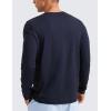 imageCRZ YOGA Cloud Jersey Long Sleeve Shirts for Men  Crewneck Breathable Casual Workout TShirts Soft Basic TopsNavy