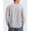 imageCRZ YOGA Cloud Jersey Long Sleeve Shirts for Men  Crewneck Breathable Casual Workout TShirts Soft Basic TopsPlatinum Grey