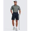 imageCRZ YOGA Cloud Jersey Polo Shirts for Men  Midweight Golf Short Sleeve Tops Soft Athletic Casual TShirtsGrey Sage
