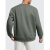 imageCRZ YOGA Cotton Fleece Lined Pullover Sweatshirts for Men  Crewneck Cozy Casual Athletic Daily Workout Sweat Shirt TopsGrey Sage