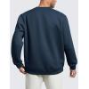 imageCRZ YOGA Cotton Fleece Lined Pullover Sweatshirts for Men  Crewneck Cozy Casual Athletic Daily Workout Sweat Shirt TopsInk Blue