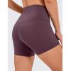 imageCRZ YOGA Naked Feeling Biker Shorts 4  High Waist Yoga Workout Running Gym Spandex WomensArctic Plum