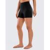 imageCRZ YOGA Naked Feeling Biker Shorts 4  High Waist Yoga Workout Running Gym Spandex WomensBlack