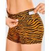 imageCRZ YOGA Naked Feeling Biker Shorts 4  High Waist Yoga Workout Running Gym Spandex WomensBright Chloasma Horse Pattern