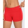 imageCRZ YOGA Naked Feeling Biker Shorts 4  High Waist Yoga Workout Running Gym Spandex WomensDeep Red