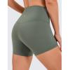 imageCRZ YOGA Naked Feeling Biker Shorts 4  High Waist Yoga Workout Running Gym Spandex WomensGrey Sage
