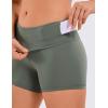 imageCRZ YOGA Naked Feeling Biker Shorts 4  High Waist Yoga Workout Running Gym Spandex WomensGrey Sage