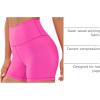 imageCRZ YOGA Naked Feeling Biker Shorts 4  High Waist Yoga Workout Running Gym Spandex WomensHibiscus Purple