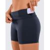 imageCRZ YOGA Naked Feeling Biker Shorts 4  High Waist Yoga Workout Running Gym Spandex WomensNavy