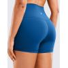 imageCRZ YOGA Naked Feeling Biker Shorts 4  High Waist Yoga Workout Running Gym Spandex WomensOcean Blue