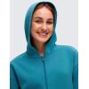 imageCRZ YOGA SoftAura Full Zip Hoodies for Women  Workout Casual Zipper Hooded Sweat Shirts with PocketsHawaiian Blue