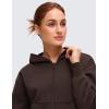 imageCRZ YOGA SoftAura Full Zip Hoodies for Women  Workout Casual Zipper Hooded Sweat Shirts with PocketsHot Fudge Brown